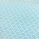 GARTENKISSEN WEISS-BLAU MUSTER MIT UV-FILTE