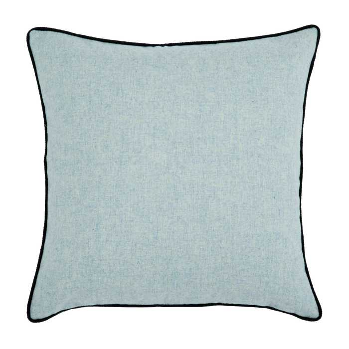 Bleu laine Coussin Carré 