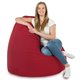 Rouge Géant Pouf Poire XXL velours