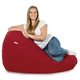 Rouge Géant Pouf Poire XXL velours