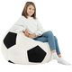 Noir Pouf De Football velours