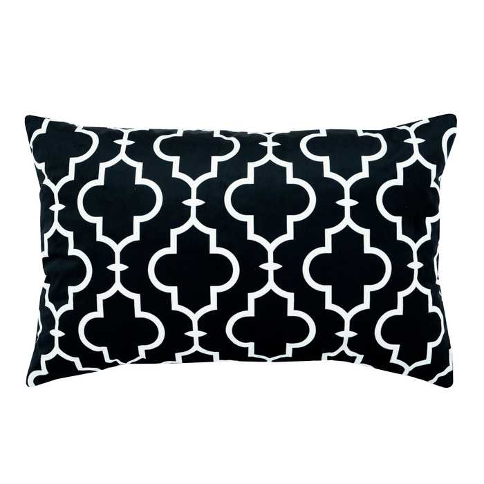 Noir Maroc Coussin Rectangulaire Pour Salon