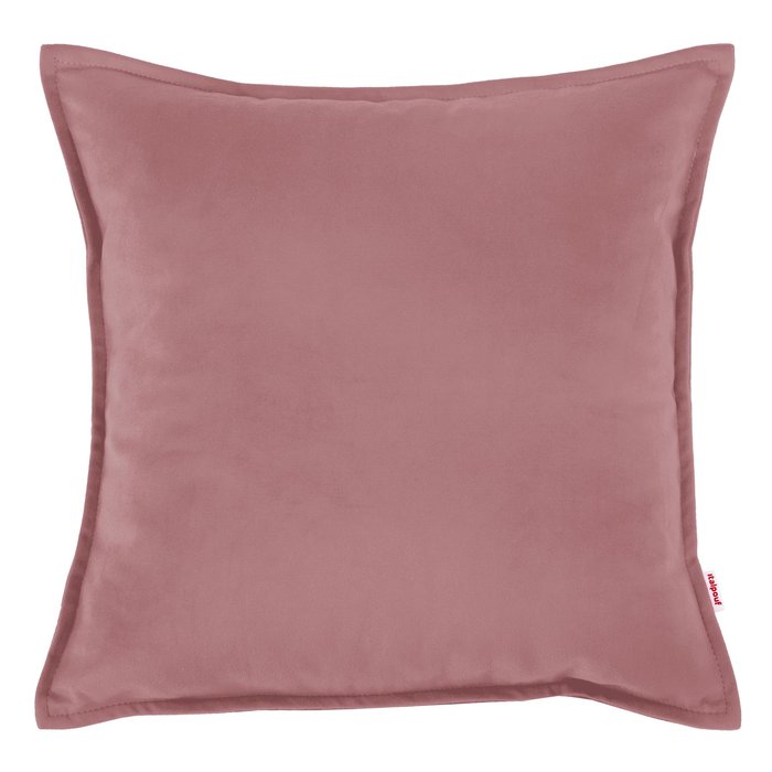 Rose poudré Coussin Carré pour salon velours